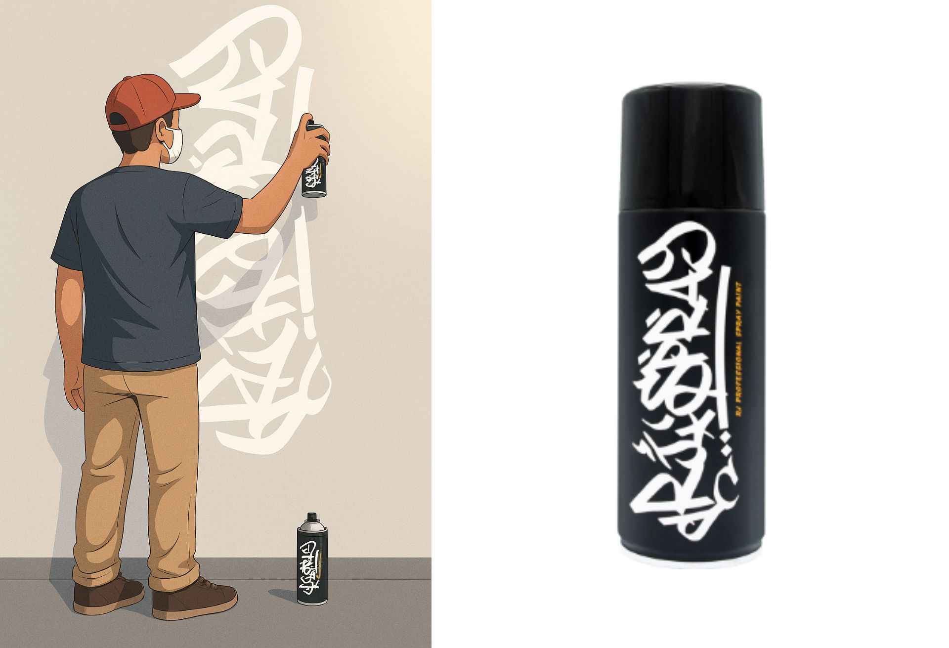 Membuat Seni Menggunakan Spray Paint Art RJ London
